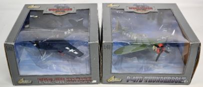 Air Legends Collector Aeroplanes: Series 1:48 scale Diecast Metal F6F-5N Night Hellcat and P-47D