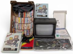 Vintage Amstrad CPC 464 64K Colour Personal Computer, Amstrad CTM 640 Colour Monitor, plus a