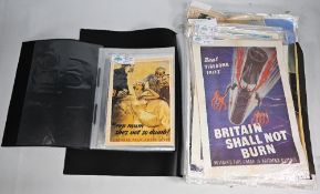 Reproduction WW2 Posters featuring Ministry of Home Security, recruiting posters, German Posters