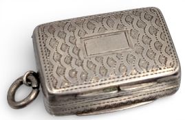 Vinaigrette Fob Case, small size, c.19th century