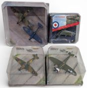 4x boxed Corgi Aviation Archive & WWII Legends: 1:72 AA33809 P47D Thunderbolt, AA35805 Canadair CL-