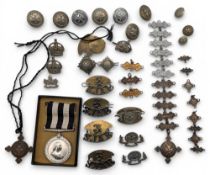 Vintage St John’s Ambulance Titles Badges, Buttons, long Service Medal, awarded to A N Sedgley 1947,