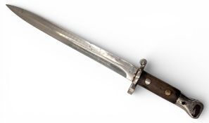Swiss Bayonet c1900 - missing its scabbard No.19934 42cm long. UK over 18 only