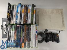 Xbox 360 Computer Console 2005 Edition complete with leads and controller with a selection of games,