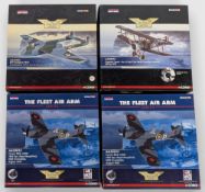 4x boxed Corgi - The Aviation Archive, 1:72 AA37302 DH Vampire FB9, AA38104 Sopwith Camel, AA33015