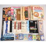 Box of ephemera to include 1920/30s Comics, Game Cards Astronaut, Snap, Little Demons, Happy