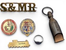 Railway Collectables: South East & Chatham Railway Guard’s Whistle, inscribed with company