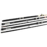 Masterline Master Caster 12’ 2 piece surf fishing rod, 4-8oz, a similar rod 6-8oz, both clean,