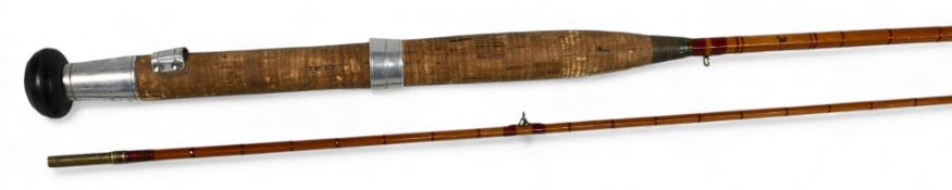 Cummins Maker Bishop Auckland The Warwick split cane trout fly rod 8’ 2pc alloy reel fitting and
