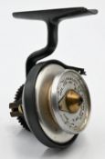 Fine Illingworth No.3 casting reel, c1913-1916, bronze finish, alloy spool with silver rim,
