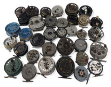 Quantity of vintage fly and trotting reels, by PDQ, Allcock, DAM, Dowling and others, conditions