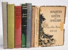 6x period Fishing Books and an odd book to include Haunts and Hints for Anglers, Fresh Water Angling