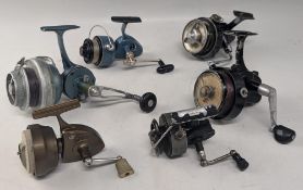 A Crack-Relax French built spinning reel, internal bail arm, lacking clutch adjuster, a Silent