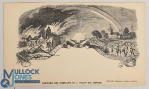 POSTAL HISTORY 1850S. PICTORIAL ENVELOPE showing the then present age as peace and contentment as