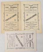 3x WORLD WAR I CINEMA PROGRAMMES 1917. Each of dates from “The Marina” in Seacombe, one film