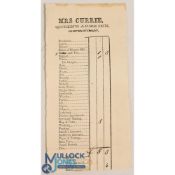 NEWTON STEWART SCOTLAND; QUEENS ARMS INN c1830s - bill for meals and food for horses. size 3¾