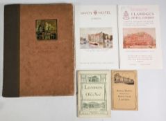 LONDON HOTELS: 'CECIL HOTEL' c1925. A very beautiful expensively produced fine multi-coloured 82