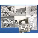 1972/73 Bobby Charlton last season press photographs of Manchester United players/staff also