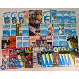 1968-2011 Cardiff City Football Programmes, mostly home programmes: 41 pre 1980 and #100s up to 2011
