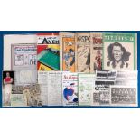 Bradford (Park Avenue) Collection of Ephemera, to include pre-war player cards, photos, BPA silk,