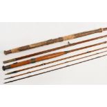 Hardy Alnwick "The St Leonard" sea rod, hickory and greenheart boat rod No G23196, 9ft 2pc 25"