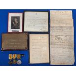 WW1 & WW2 Navy Medal, awarded to Shipmate Fred Vass J84719, with paperwork with service records on
