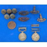 Scarce Medal Collection 1879 Zulu War Medal, and Queen Victoria South Africa Medal 2nd Boer War, the