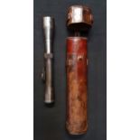 WORLD WAR II GERMAN RIFFLE SCOPE marked C. Willers & Co. Jenna, Vengr 4 1/2 X, Nr 9, featuring a