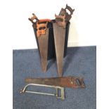 SELECTION OF VINTAGE HANDSAWS including examples by Spear & Jackson and Eclipse