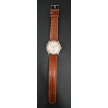 GENTLEMAN'S VINTAGE OMEGA WRISTWATCH the dial with Arabic numerals and subsidiary seconds dial,
