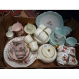 A quantity of part tea sets to include: Queen Anne 'Aspen', Royal Vale, Royal Albert 'China Garden',