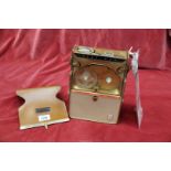 A "Steelman Transitape" portable reel to reel transistor Tape Recorder with case and instruction
