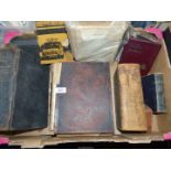 Quantity of old books including Family Bibles, AA Members Handbook 1966/67, Barclay's Dictionary,
