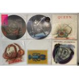 HARD-ROCK, METAL ROCK 12" PIC-DISC AND SINGLES - QUEEN, DEEP PURPLE, B52'S, MEAT LOAF