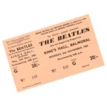 THE BEATLES - UNUSED BALMORAL TICKET.