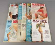 Mayfair Entertainment For Men Magazine, a full volume of twelve vintage issues from volume twelve