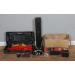 A box of assorted items, consisting of a quantity of electronics and photographic equipment