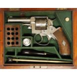Cased Williams and Powell of Liverpool - Webley RIC No.2 engraved .320 revolver, serial number 3501,