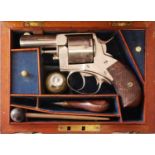 Cased Trulock Brothers - Webley The British Bull dog No.2 .442 revolver, serial number 51611, 2.
