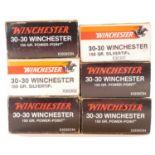 .30-30 Winchester ammunition, 120 rounds with 130 grain soft point bullets. UK FIREARMS LICENCE WITH