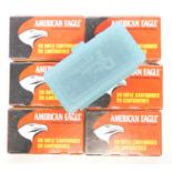 American Eagle .223 ammunition, 161 rounds with 55 grain FMJ BT bullets, all commercially made but