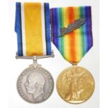 WWI War and Victory Medal pair awarded to Major W. N. Wallis (no service no. or regiment stated),