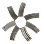 Seven AR-15 / SA80 magazines, five by H&K, one Radway Green and one by General Stamping, also twelve
