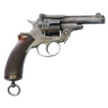 English hinged frame .320 revolver, serial number 303 stamped to the grips, 3.25inch sighted