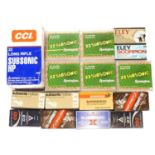 .22lr ammunition, to include 500 rounds of Remington subsonic, 500 rounds of CCI subsonic, 150