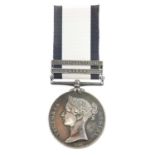 Superb well-documented Naval General Service medal 1793-1840 for Captain George Haye Royal Navy,