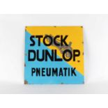 Automobilia & Advertising Interest Scarce Original "Stock Dunlop Pneumatik" Enamel Sign