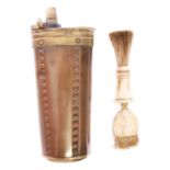 Rare Three-way ammunition flask, c.1790 as often found cased with duelling pistols, also a bone