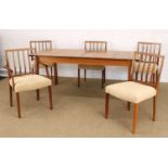 Robert Heritage (British 1927-2008) for Archie Shine Ltd. Extending Dining Table & Set of Five Chair