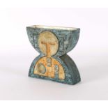 Troika Pottery, St. Ives Large Earthenware "Anvil" Vase
